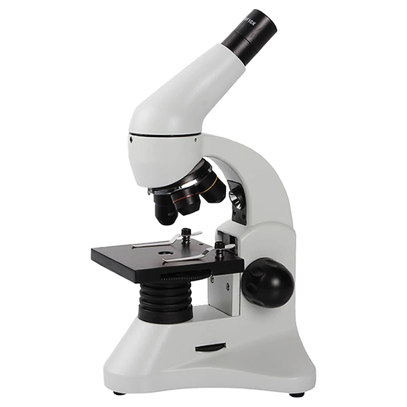 High-Performance Monocular Microscope with 10X Eyepiece and LED Lighting